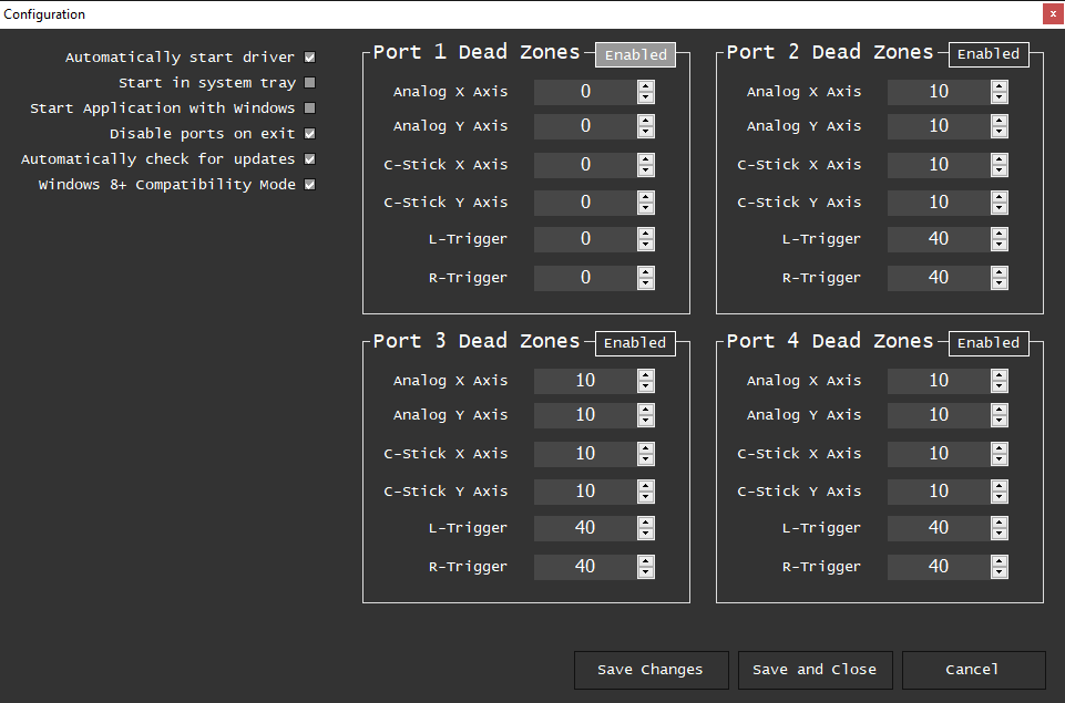 Ejemplo de configuración